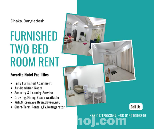 Furnished 2-Bedroom Apartment for Rent in Bashundhara R/A